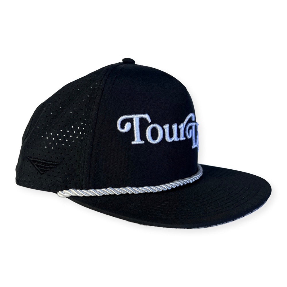TOUR LIFE 5-PANEL SNAPBACK - BLACK