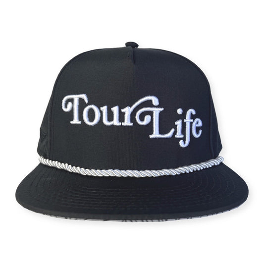 TOUR LIFE 5-PANEL SNAPBACK - BLACK