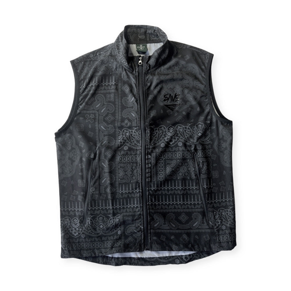 SAVS x 1ST ON TOUR PAISLEY HYBRID VEST - BLACK