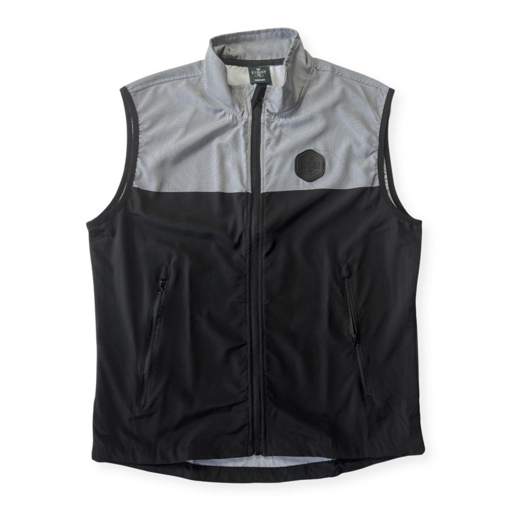 TONAL MONSTERA HYBRID VEST - BLACK/GREY